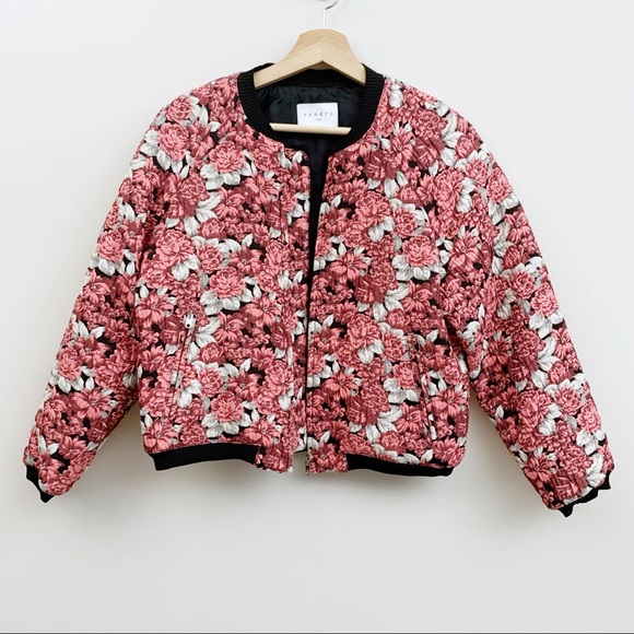 Sandro Evora floral-jacquard bomber jacket - Picture 5 of 12